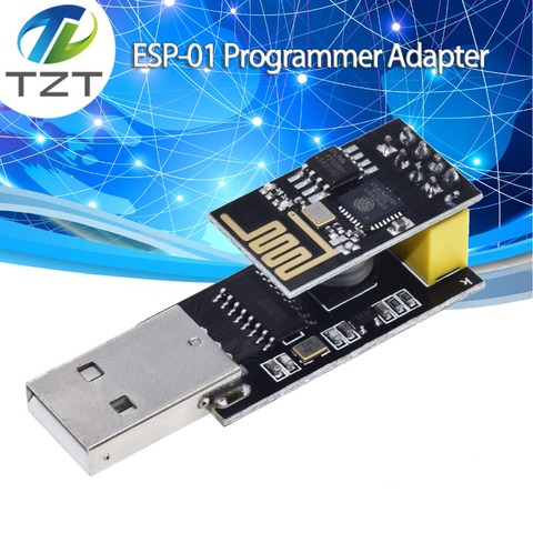Программатор ESP01, адаптер UART GPIO0 ESP-01 Adaptaterr ESP8266, CH340G USB в ESP8266, последовательный беспроводной модуль Wi-Fi для разработчика платы ► Фото 1/6