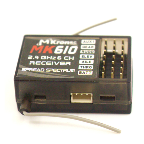 DSM2 MK610 AR6100 2,4G 6CH Радиоуправляемый приемник привязной разъем подходит для SPEKTRUM JR WALKERA DX6i DX7 DX8 передатчик вертолетов ► Фото 1/6