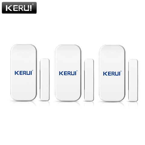 Беспроводная система охранной сигнализации KERUI 433 МГц, детектор открывания дверей и окон, GSM, PSTN ► Фото 1/5