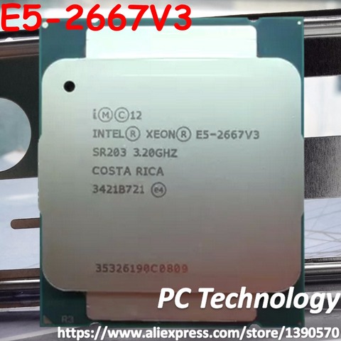 Оригинальный процессор Intel Xeon OEM verison, процессор E5 2667V3, 3,2 ГГц, 8 ядер, 20 м, 5 Вт, 135 Вт, 1 год гарантии, E5 2667 V3 ► Фото 1/1