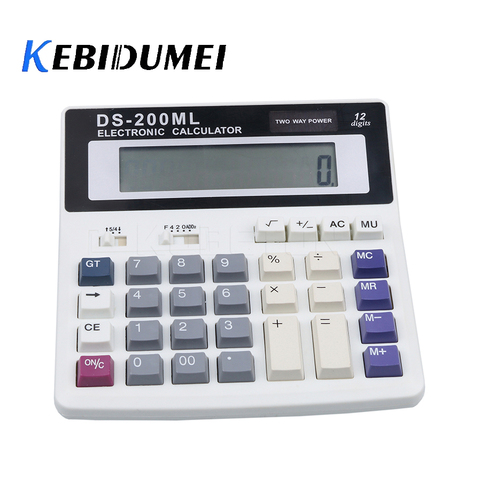 Большой офисный калькулятор kebidumei с кнопками, большие компьютерные клавиши, многофункциональный калькулятор для работы с компьютером и аккумулятором, для работы с компьютером ► Фото 1/6
