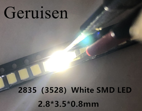 0,2 Вт SMD 2835 Светодиодная лампа из бисера 21-25лм белый SMD LED 3528 холодный белый бисер светодиодный чип DC3.0-3.4V Бесплатная доставка Распродажа/200 шт ► Фото 1/4
