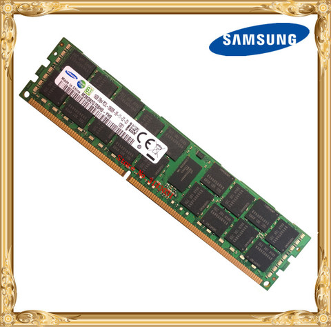 Серверная память Samsung DDR3, 16 ГБ, 1333 МГц, ECC REG, регистр DIMM, ОЗУ 10600 PIN 16G ► Фото 1/1