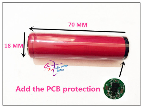 100% Новый оригинальный для Sanyo 18650 2600 мАч 3,7 в перезаряжаемая литиевая батарея + Щит защиты печатной платы ► Фото 1/4