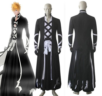 Отбеливающий костюм для косплея Kurosaki Ichigo Fullbring, новый дизайн Bankai ► Фото 1/5