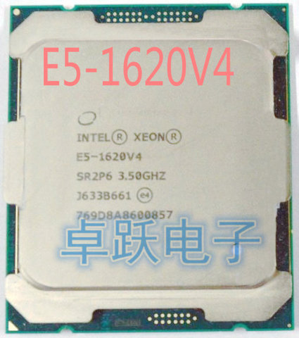 Оригинальный процессор Intel Xeon oem-версия E5 1620V4, 3,50 ГГц, 4 ядра, 10 МБ, SmartCache 140 Вт, E5 1620, V4, с бесплатной доставкой, в наличии на складе, в течение 1-4 года. ► Фото 1/1