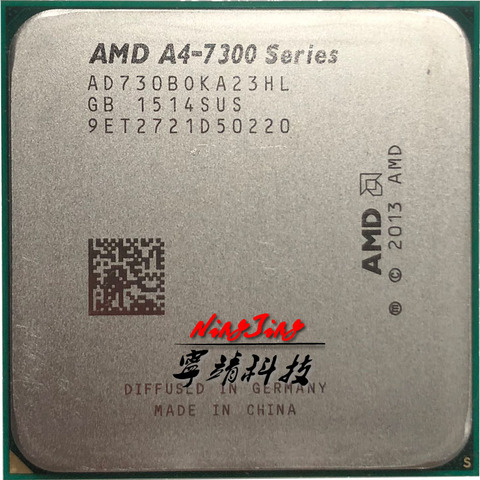 AMD A4-Series A4 7300 A4 7300B 3,8 ГГц двухъядерный процессор AD7300OKA23HL /AD730BOKA23HL разъем FM2 ► Фото 1/1