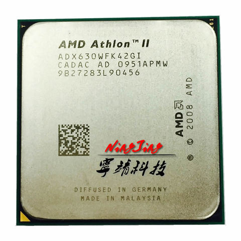 Четырехъядерный процессор AMD Athlon II X4 630 2,8 ГГц, процессор ADX630WFK42GI Socket AM3 ► Фото 1/1