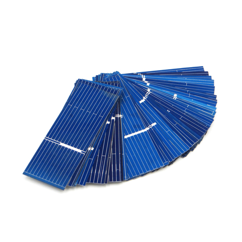 50 шт./лот x поликристаллические силиконовые панели солнечных батарей Painel DIY зарядное устройство Sunpower Солнечный борд 52*19 мм 0,5 В 0,16 Вт ► Фото 1/5