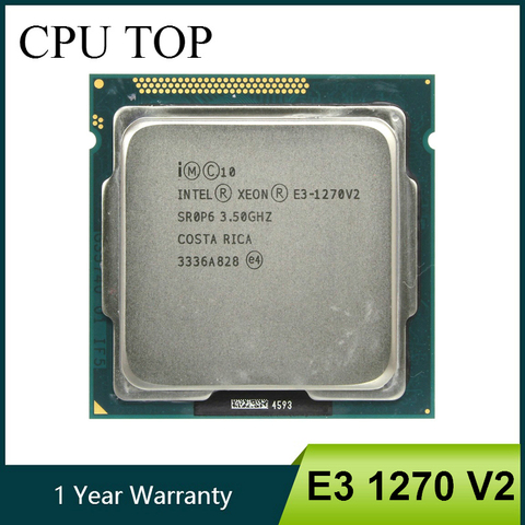 Процессор Intel Xeon E3 1270 V2 3,5 ггц LGA1155 8 мб четырехъядерный процессор SR0P6 ► Фото 1/2