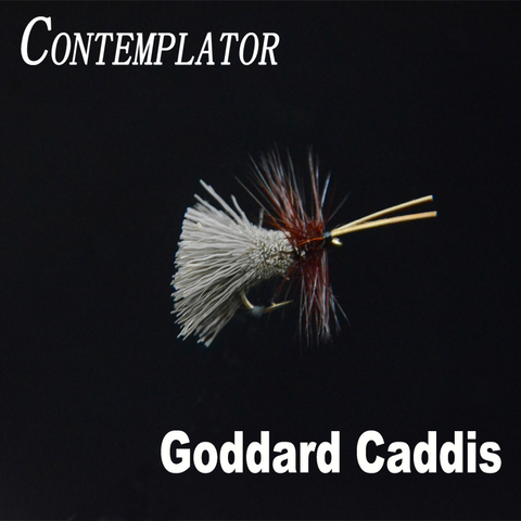 CONTEMPLATOR 4 шт./кор. 12 # godard натуральный узор Caddis stilwater, сухая муха, плавающая на воде, волосы оленя, приманка для ловли нахлыстом ► Фото 1/6