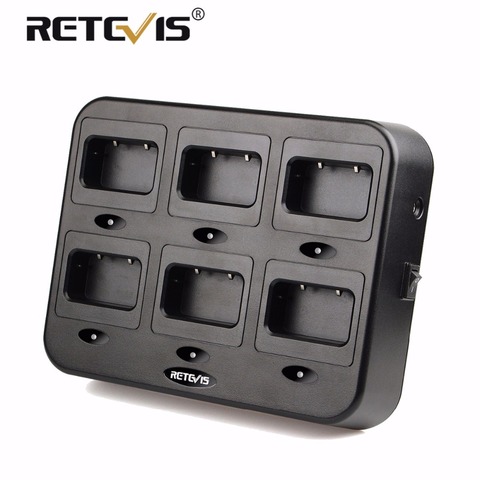 Шестистороннее зарядное устройство Retevis RTC21, зарядное устройство для Retevis RT21/RT24/H777S/RT24V/RT28/RT53 для отелей/ресторанов, рация ► Фото 1/6