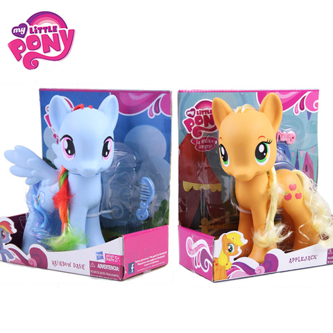 22 см игрушки My Little Pony Rarity Apple Jack Rainbow Dash Princess Celestia, Коллекционная модель, кукла для детей, подарки ► Фото 1/6