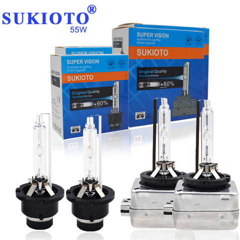 Ксеноновые лампы SUKIOTO HID d1s 5000k d4s 4300K d2s 55 Вт 12 в 6000k 8000K автомобильные hid ксеноновые лампы 10000K металлический коготь D3S ксеноновые лампы ► Фото 1/6