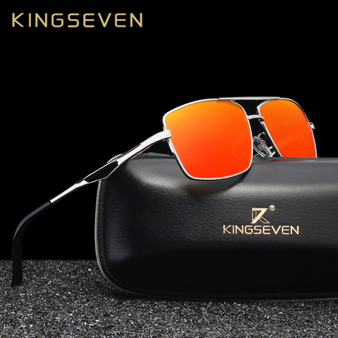 Солнцезащитные очки KINGSEVEN, квадратные поляризационные очки для вождения, 2022 ► Фото 1/6