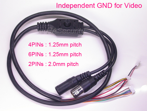 Dependent GND для видео OSD кабель, 6PINs 4PINs (шаг 1,25 мм) 2PINs для камера видеонаблюдения PCB плата модуль установки в сборе ► Фото 1/1