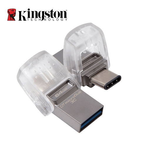 USB флеш-накопитель Kingston, 64 ГБ, 32 ГБ, 16 ГБ, USB 3,1 Type-C Флешка USB 3,0, флешка, карта памяти для ПК, телефона с портом Type-C ► Фото 1/6