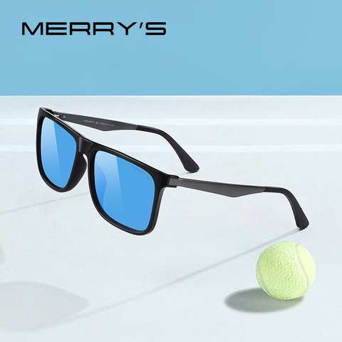Мужские квадратные солнцезащитные очки MERRYS, классические поляризационные очки для рыбалки на открытом воздухе, спортивные алюминиевые очки с защитой UV400, S8250N ► Фото 1/6