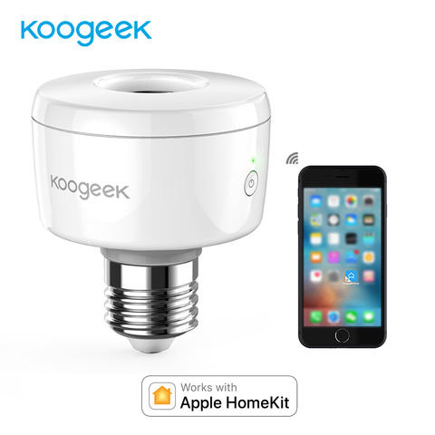 Смарт-светильник Koogeek с Wi-Fi, адаптер с гнездом E26 для Apple HomeKit Siri Smart Remote Control [только для IOS] ► Фото 1/6
