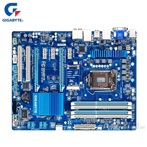 Gigabyte GA-Z77-D3H 100% оригинальная материнская плата LGA 1155 DDR3 USB3.0 32G Z77, б/у системная плата для настольного компьютера SATA III ► Фото 1/1