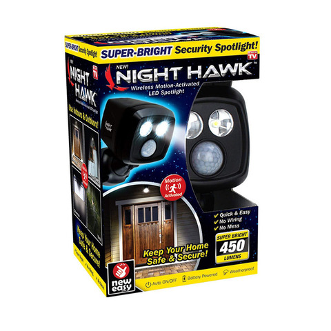 2022 новый ночной Hawk светодиодный светильник, беспроводной светодиодный светильник с активированным движением, спортивный светильник, супер яркий, сохраняет ваш дом в безопасности и сохранности, ночной Светильник ► Фото 1/1
