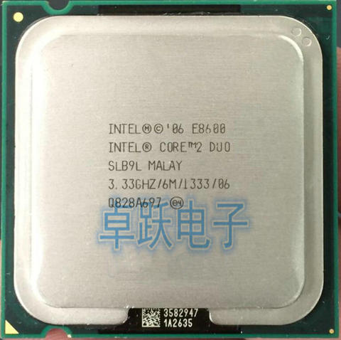 Intel CPU Core2 DUO E8600 CPU/3,33 GHz/ LGA775 /775pin/двухъядерный/65W может работать 100% ► Фото 1/1