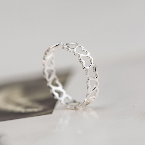 Женское кольцо из серебра 925 пробы, с изменяемым размером ► Фото 1/4