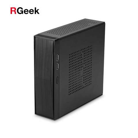 RGEEK Mini-ITX корпус HTPC чехол USB2.0 3,5 ''HDD SECC 0,8 мм Mini ITX чехол HTPC Настольный компьютер чехол s ► Фото 1/6