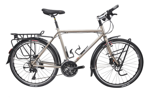 Классический серебристый туристический велосипед DARKROCK(DR) T610, 26 дюймов, DEORE T610, 3*10S Рейнольдс, 520 стальная рама, вилка, дорожный велосипед, 26inc ► Фото 1/1