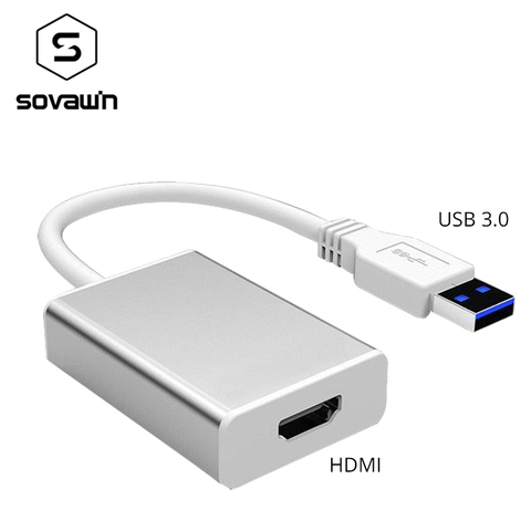 Адаптер видеографический с USB 3,0 на HDMI, 1080P, для ноутбуков и ПК ► Фото 1/6