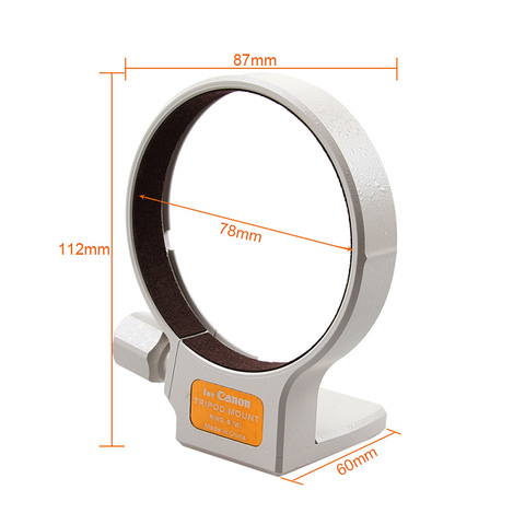 Высококачественное металлическое кольцо для штатива 77 мм B (W) для Canon EF 70-200 мм f/2.8L /EF 100-400 мм f5.6 / EF 35-350 мм F5.6 IS USM ► Фото 1/6