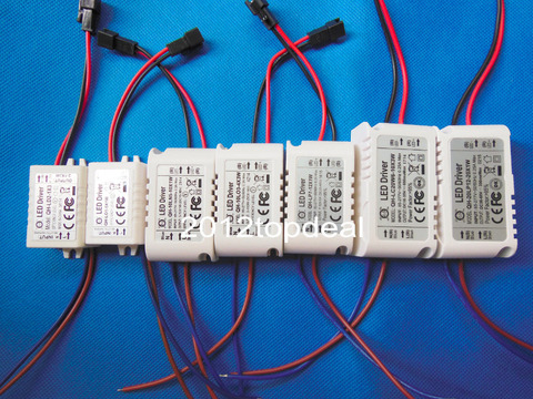 Светодиодный трансформатор 85-265 в, светодиодный трансформатор, потолочный светильник, 300mA-600mA 2-1x3w 1-5x1w 5-10x1w 3-4x3w 7-12x1w 6-10x3w 12-20x1w ► Фото 1/5