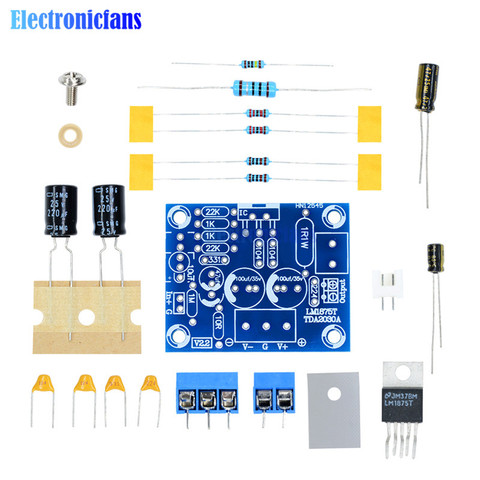 20 Вт Hi-Fi моно канал LM1875T стерео аудио усилитель плата модуль DIY Kit ► Фото 1/6