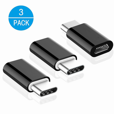 3 упаковки, Otg Micro Usb к Type C кабель адаптер Usb Type-c конвертер адаптер для Samsung S9 S8 Oneplus Xiaomi Huawei быстрое зарядное устройство ► Фото 1/6