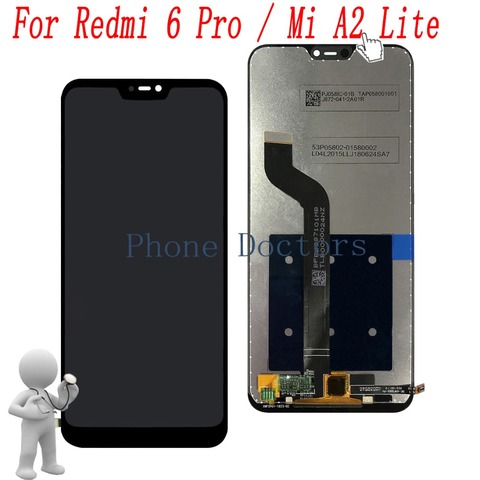 5,84 ''для Xiaomi Mi A2 Lite M1805D1SG полный жк-дисплей + сенсорный экран дигитайзер в сборе для Xiaomi Redmi 6 Pro M1805D1SE ► Фото 1/1