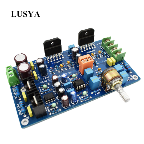 Плата аудиоусилителя Lusya LM3886 68 Вт с сервопредусилителем NE5532 Op amp DC 18-25V A4-016 ► Фото 1/1