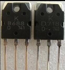 Бесплатная доставка, 1 пара оригинальных транзисторов 2SD718 и 2SB688 D718/B688, новинка (W8) ► Фото 1/1