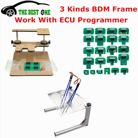 Лучшее качество металлический светодиодный BDM Рамка стальная сталь с 4 щуп ручки 22 шт. BDM Адаптеры для KTAG/KESS/Fgtech ECU чип Тюнинг инструмент ► Фото 1/6