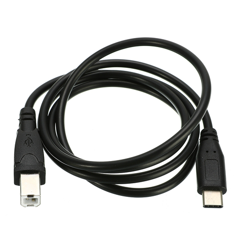 _ USB 3,1 Type C Штекерный разъем к USB 2,0 B Тип Штекерный кабель для передачи данных для сотового телефона, принтера и жесткого диска 1 м ► Фото 1/6
