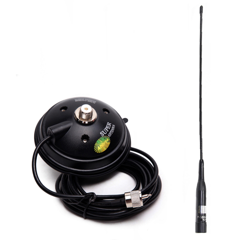 NAGOYA NL-R2 двухдиапазонный УКВ 144/430 МГц Whip антенна магнитное крепление (базовый диаметр: 9 см/11,5 см/12 см) для мобильного радио Walkie Talkie ► Фото 1/6