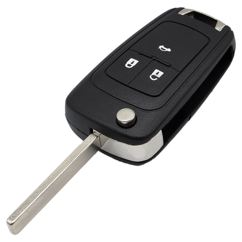 Чехол для автомобильного ключа с 3 кнопками WhatsKey, Складной Дистанционный брелок для Opel Vauxhall Astra H Insignia J Vectra C Omega G Corsa D ► Фото 1/6