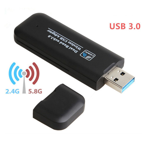 Двухдиапазонный 802.11AC USB 3,0 AC 1200 Мбит/с 2,4 ГГц 5 ГГц WiFi Lan Dongle Беспроводной-AC 1200M WIFI USB Wlan адаптер ► Фото 1/6
