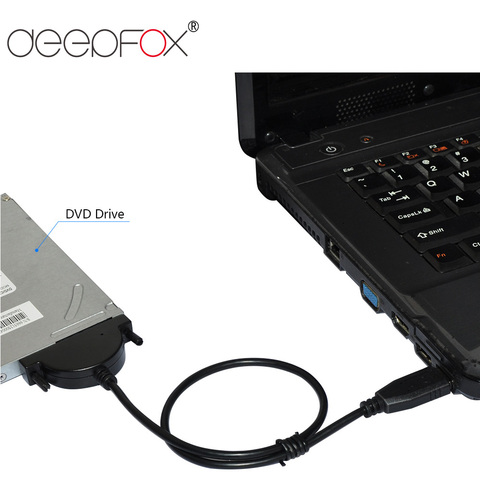 DeepFox SATA 3 USB 2,0 CD-ROM кабель жесткого диска Драйвер SSD адаптер для ПК ноутбука SATA порт ► Фото 1/6