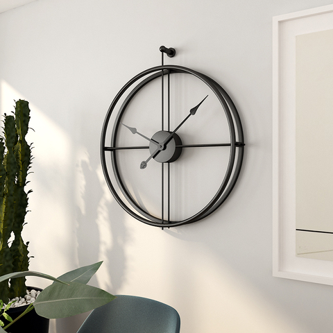 80 см большие настенные часы современный дизайн часы для домашнего декора офисные Европейский стиль Висячие настенные часы ► Фото 1/5