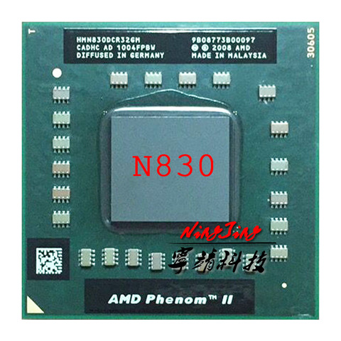 Трехъядерный процессор AMD Phenom II, мобильный процессор N830 2,1 ГГц, трехъядерный процессор с тремя резьбами, HMN830DCR32GM разъем S1 ► Фото 1/1