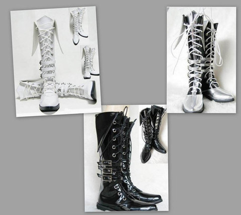 1/3 1/4 мужские ботинки из искусственной кожи для мальчиков SD AOD DOD BJD MSD Dollfie черные белые ботинки обувь YG015 ► Фото 1/1