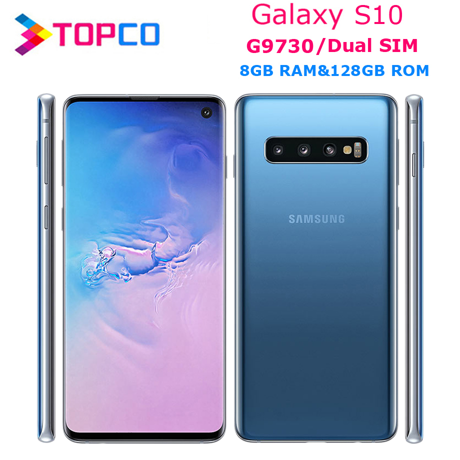 Оригинальный разблокированный смартфон Samsung Galaxy S10 G9730, 128 ГБ,  две Sim-карты, Snapdragon 855 восемь ядер, 6,1 дюйма, 16 МП и 12 Мп, 8 ГБ  ОЗУ, NFC - История цены и обзор |