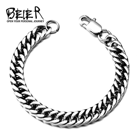 BEIER Dropshipping 316L Stainless Steel High Polish Bracelet Snail Bracelet Fashion Jewelry for man women BR-C006 ► Фото 1/4