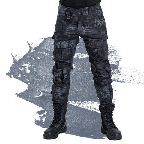 Мужские камуфляжные тактические брюки со змеиным принтом, военные брюки для альпинизма и тренировок, брюки-карго для активного отдыха, 2022 ► Фото 1/6