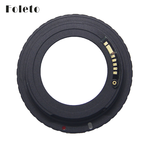 Foleto AF Camera M42 E черный адаптер с подтверждением автофокусировки для объектива M42 для камеры Canon EOS EF EOS 5D / EOS 5D Mark II / EOS 7D ► Фото 1/6